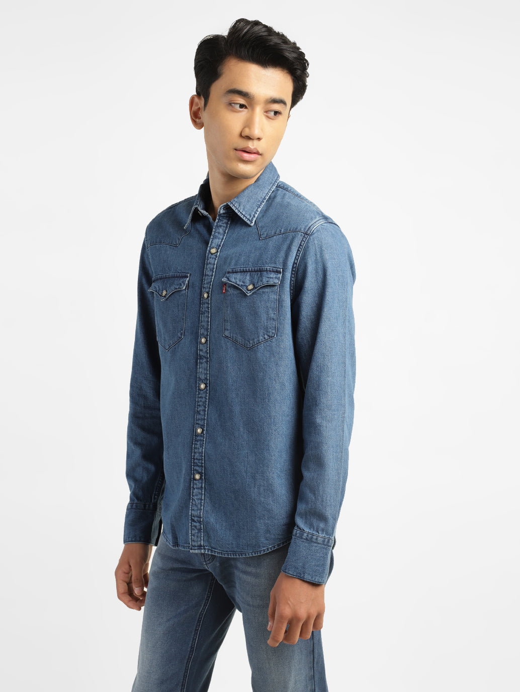 Men's Solid Slim Fit Shirt - 09a568bd-6b35-4649-a5b4-7a7d1e1b68c5 View