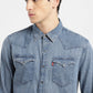 Men's Solid Slim Fit Shirt - 32a31d22-4181-41ab-9a8d-937637c9ffa3 View
