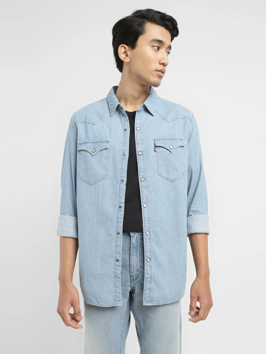 Men's Solid Slim Fit Shirt - 132c3a96-27a0-4931-bd43-2e10f02ac7a3 View