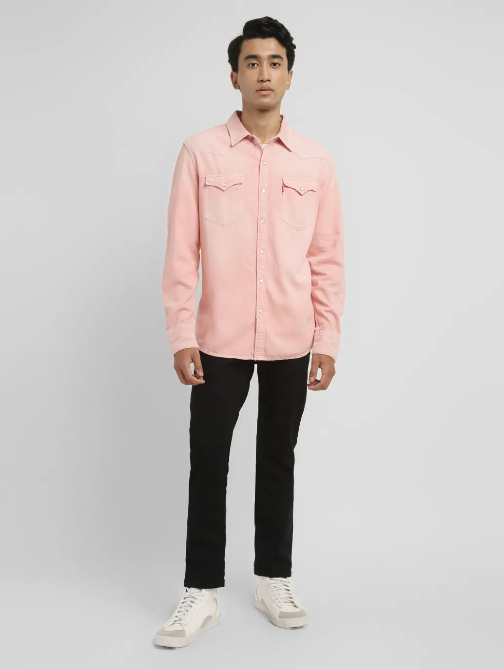 Men's Solid Slim Fit Shirt - 22bfb5b0-1d21-4e68-adff-1ff761a1fb75 View