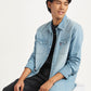 Men's Solid Regular Fit Denim Shirt - Styleshot View