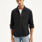 Men's Solid Regular Fit Denim Shirt - Styleshot View