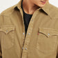Men's Solid Slim Fit Denim Shirt - 24bd1fb7-cbf1-46a5-83ae-1d596f883e59 View