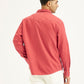 Men's Solid Slim Fit Denim Shirt - Back View