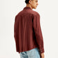 Men's Solid Dyed Slim Fit Shirt - Back View