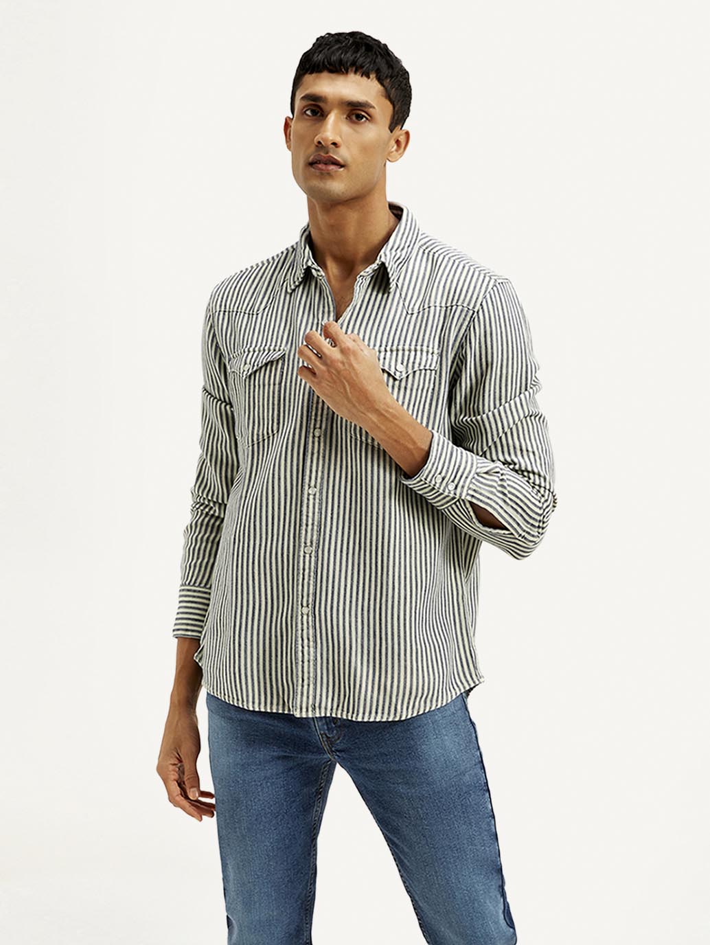 Men's Striped Slim Fit Shirt