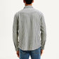 Men's Striped Slim Fit Shirt - Back View