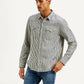 Men's Striped Slim Fit Shirt - Side View