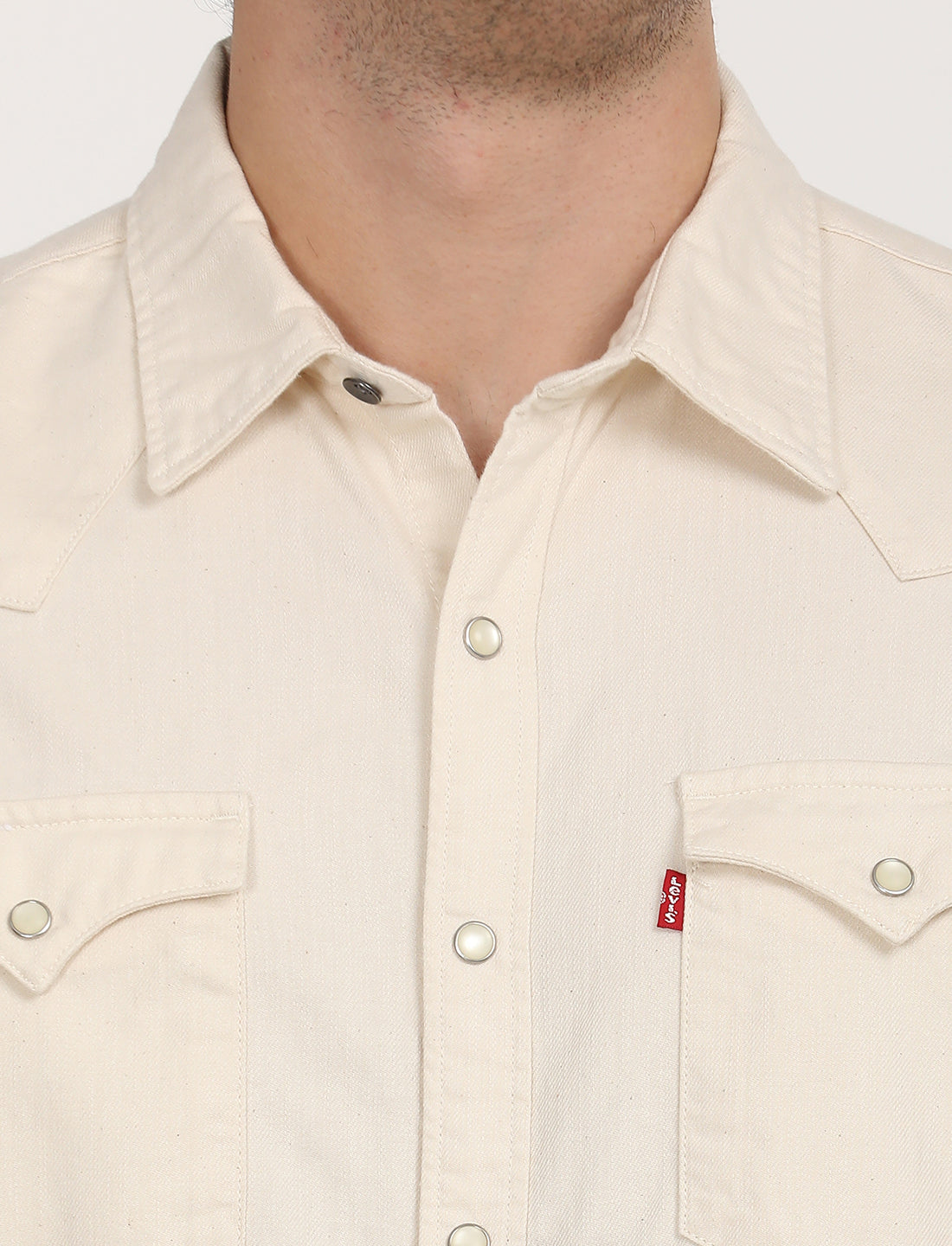 Men's Solid Slim Fit Shirt - Deatil View