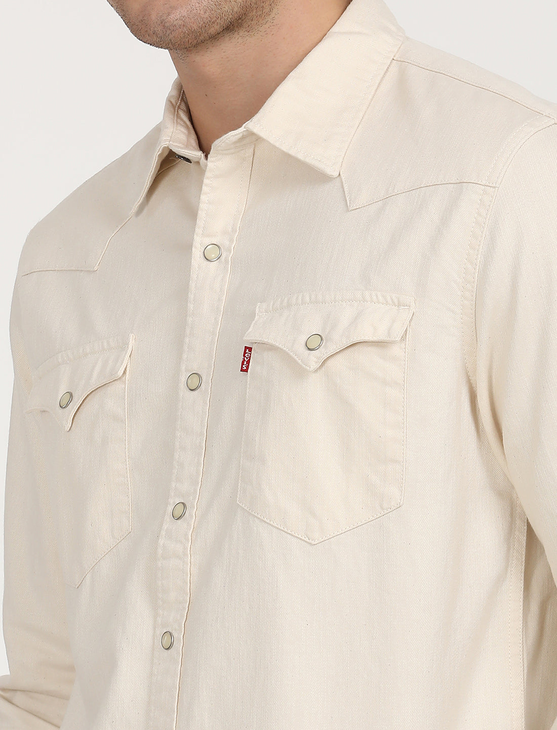 Men's Solid Slim Fit Shirt - Deatil View