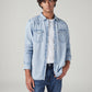 Men's Solid Slim Fit Denim Shirt - Styleshot View