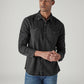 Men's Solid Slim Fit Denim Shirt - Front View