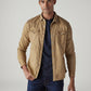 Men's Solid Slim Fit Denim Overdyed Shirt - Styleshot View