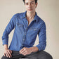 Men's Solid Regular Fit Denim Shirt - e5c7b8de-4bb1-40df-b907-8e94d163d94e View