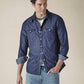 Men's Solid Regular Fit Denim Shirt - d87c3e46-4155-4662-8c14-d3d8ea2580c8 View