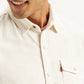 Men's Solid Regular Fit Denim Shirt - Detail View