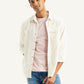 Men's Solid Regular Fit Denim Shirt - Styleshot View