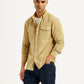 Men's Checkered Slim Fit Corduroy Shirt - Styleshot View