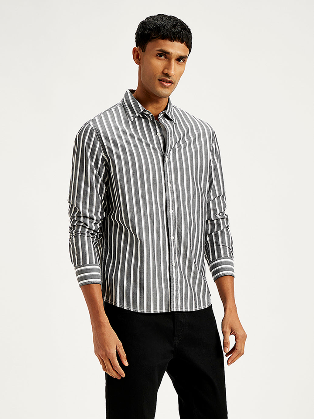 Men's Striped Slim Fit Shirt