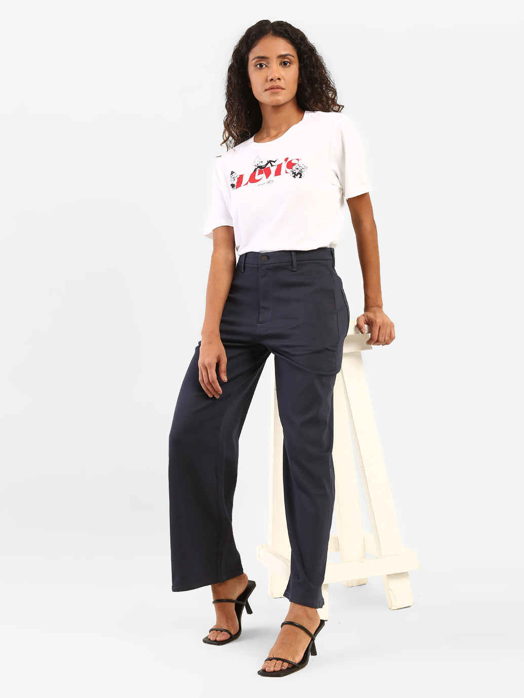 Women's High RiseWide Leg Trousers - fae32d39-244c-442d-9993-a96ba0cb2172 View