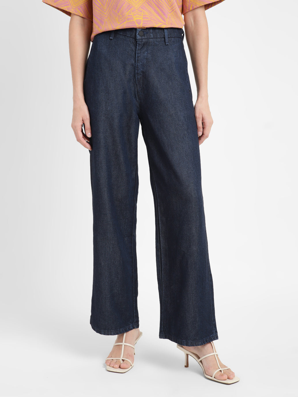 Women's Blue Mile High Wide Leg Fit High Rise Jeans - bd639f13-9ac6-4142-8513-bdb2b8d74f96 View