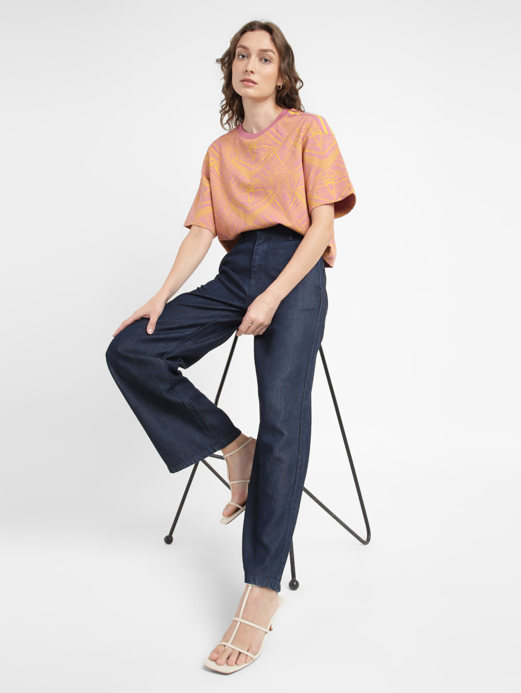 Women's Blue Mile High Wide Leg Fit High Rise Jeans - 2bd9901a-b15d-45c2-b32f-2720d4fca3a1 View