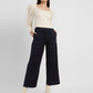 Women's Blue Ribcage Bell Bottom Wide Leg Fit High Rise Jeans - 69624888-2552-43f7-b739-53427a6d2ee2 View