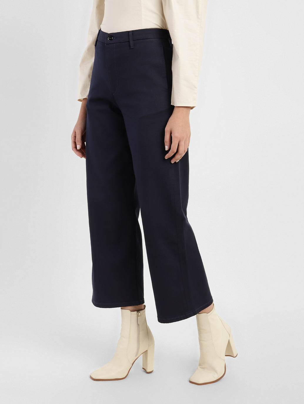Women's Blue Ribcage Bell Bottom Wide Leg Fit High Rise Jeans - 00765826-036e-44f3-8aee-0f4a1df2fb01 View