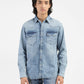 Men's Solid Blue Collar Denim Shirt - e9488c8d-3a3a-4a1e-bcae-45b6672cb746 View