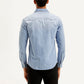 Men's Solid Slim Fit Shirt - Back View