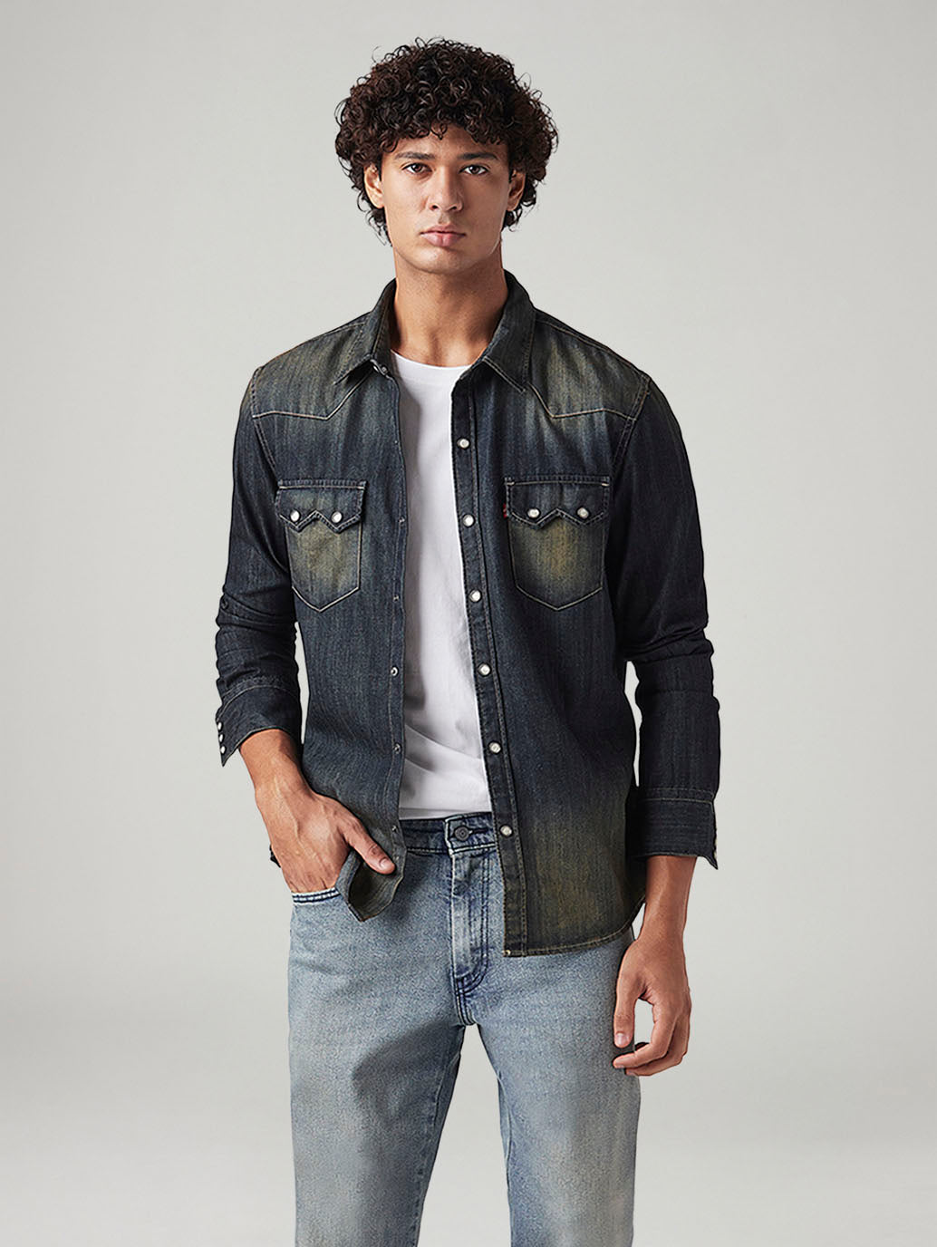 Men's Ombre Slim Fit Shirt - Styleshot View