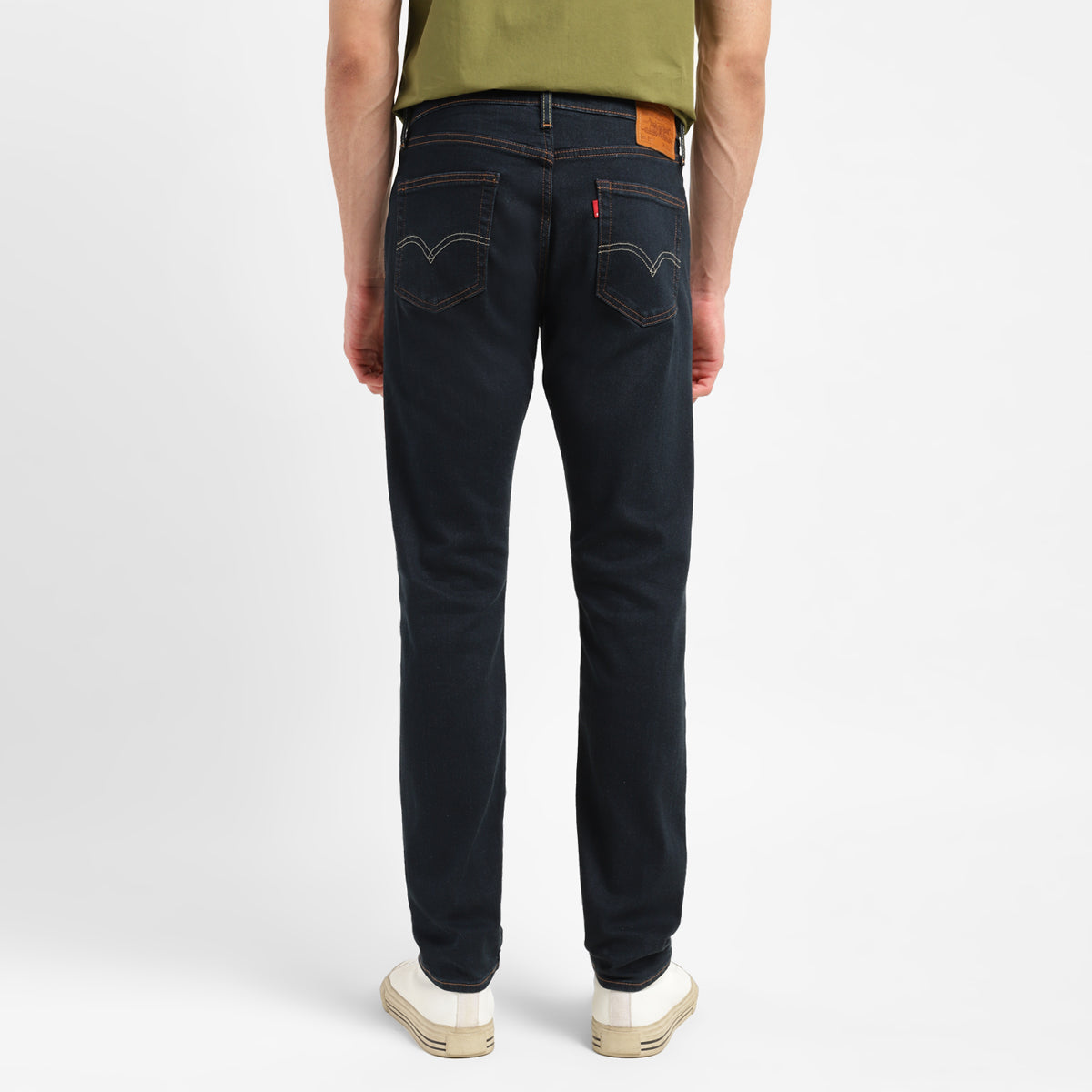 Men's 511 Blue Slim Fit Mid Rise Jeans - Back View