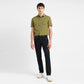 Men's 511 Blue Slim Fit Mid Rise Jeans - ModelFront View