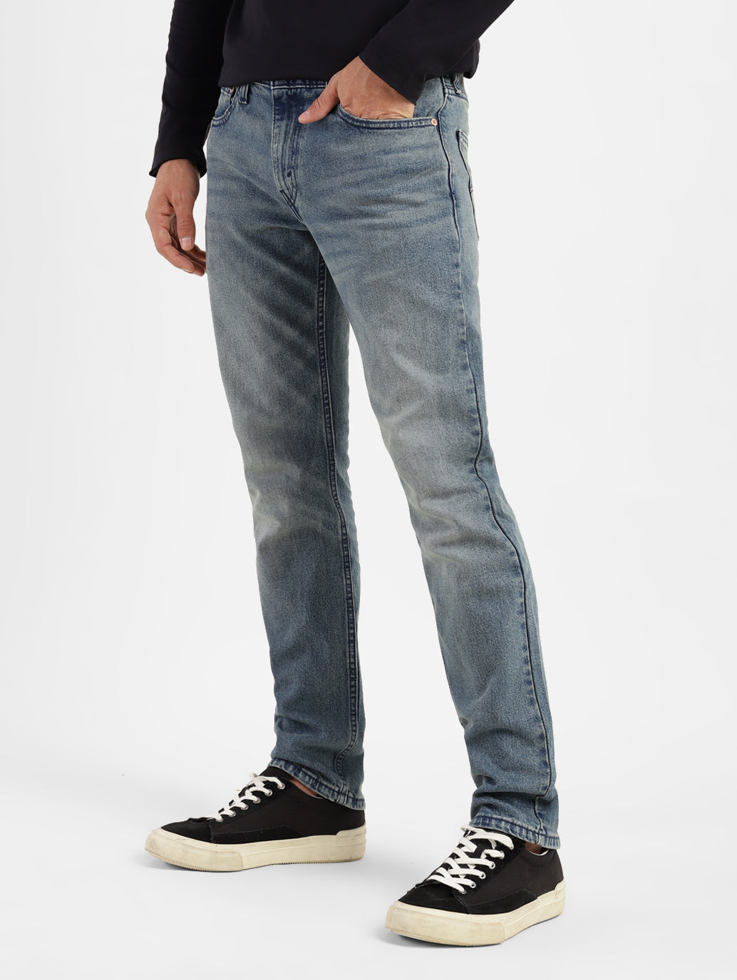 Men's 511 Blue Slim Fit Mid Rise Jeans - 7d95bcf8-bf02-4164-b125-1c8b72940aa9 View