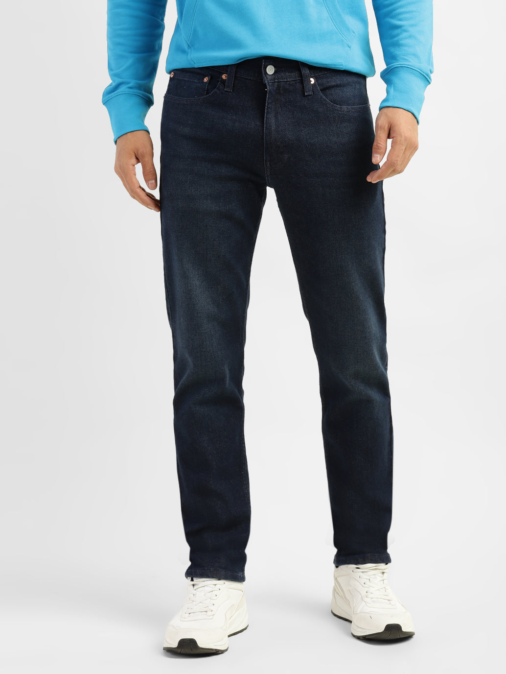 Men's 511 Blue Slim Fit Mid Rise Jeans - 6af8d97d-2de5-4235-934a-9045a36977c4 View