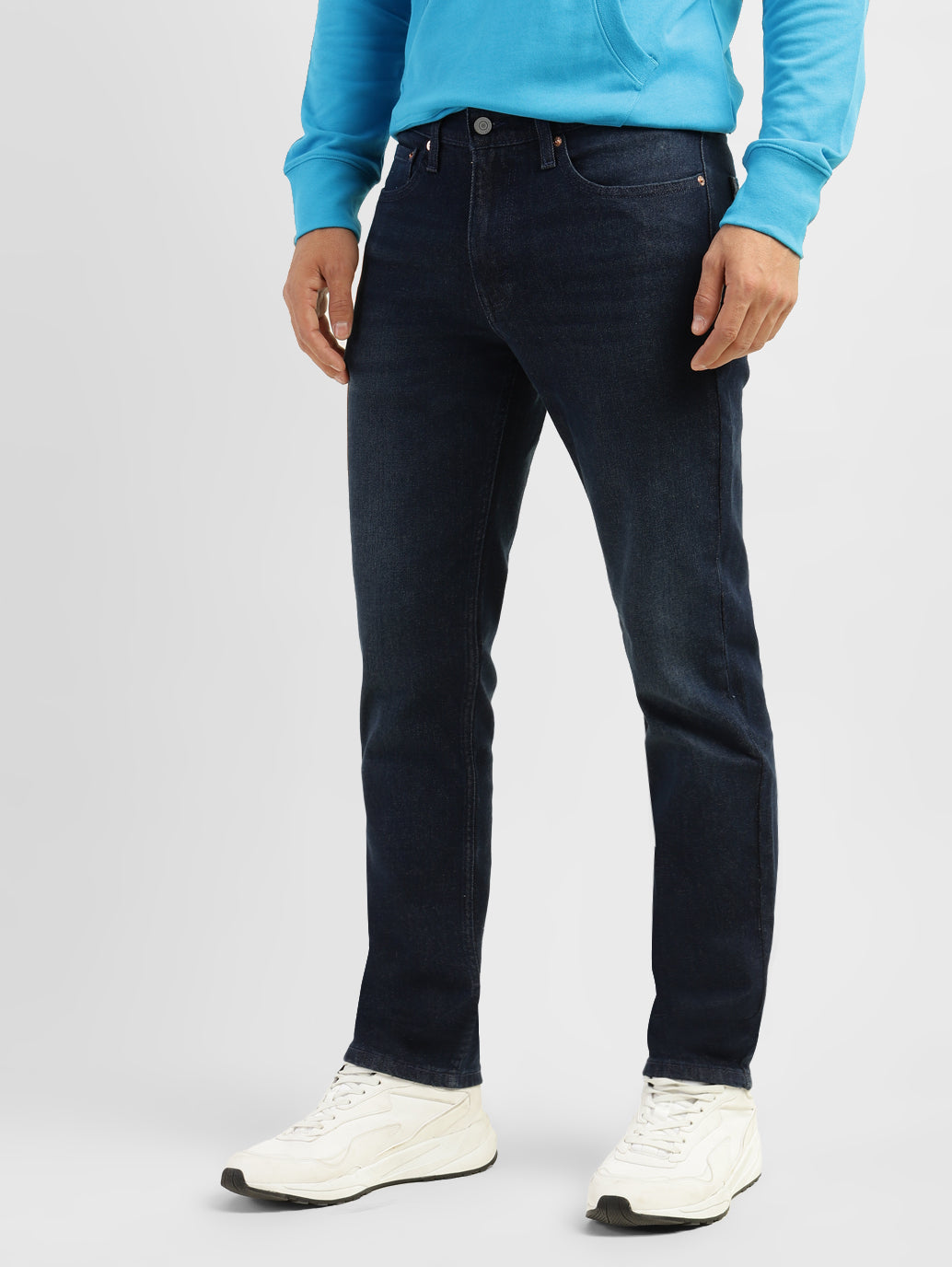 Men's 511 Blue Slim Fit Mid Rise Jeans - 31518cd6-7db5-4415-8305-534640db0fa5 View
