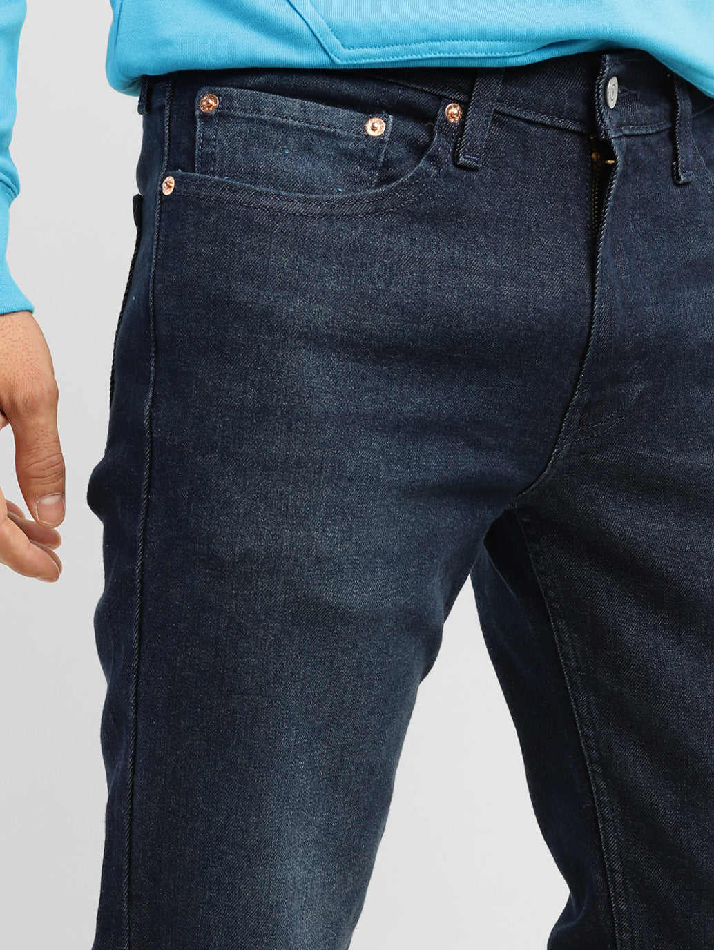 Men's 511 Blue Slim Fit Mid Rise Jeans - 481dddda-4d0d-434e-9d5e-44ab883c4db8 View