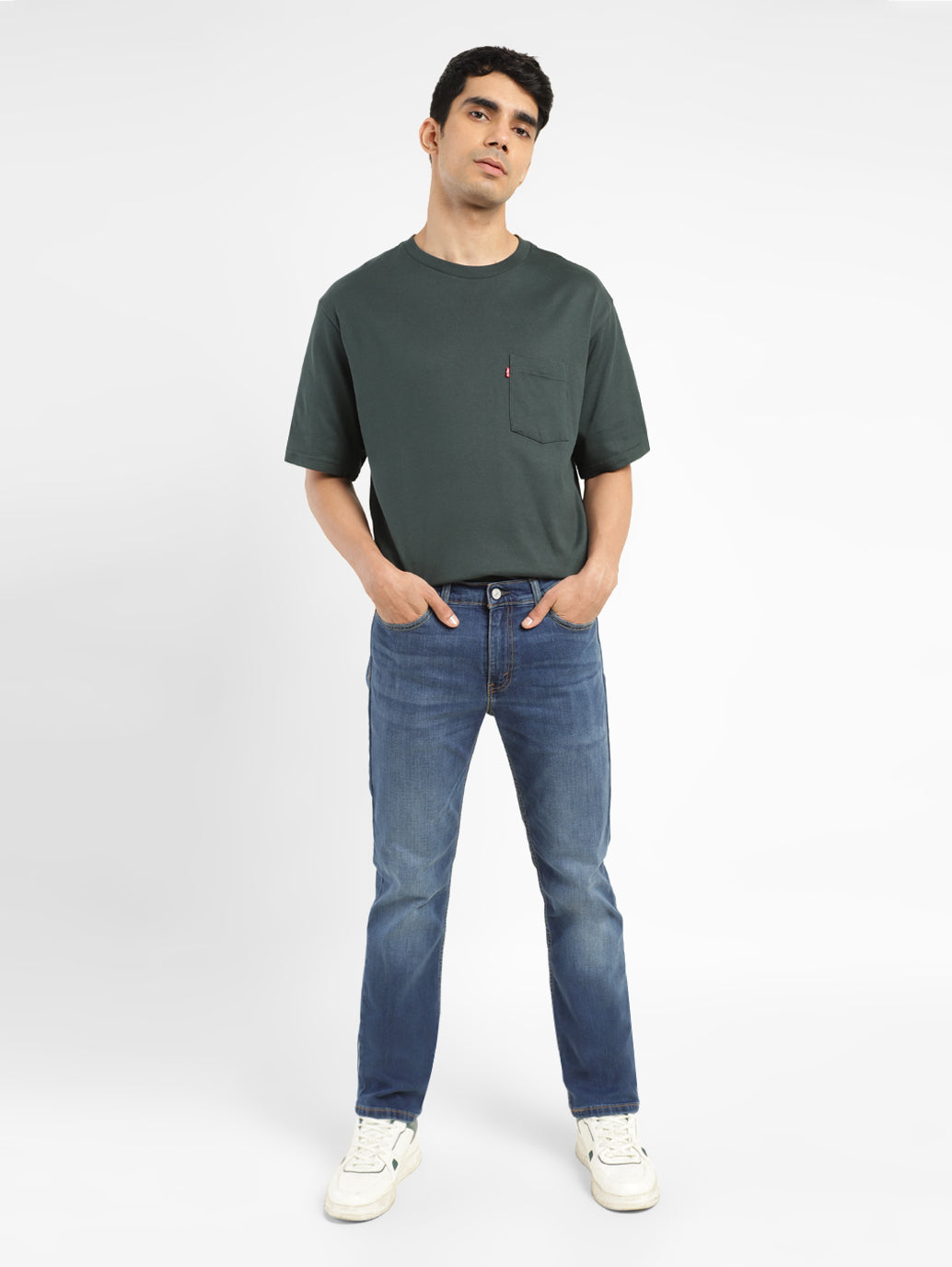 Men's 511 Blue Slim Fit Mid Rise Jeans - 18188028-4efc-4de6-ad66-a769f10d277e View