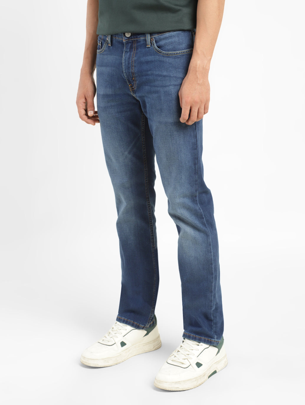 Men's 511 Blue Slim Fit Mid Rise Jeans - b777a5a1-fc95-4971-be0c-d189fb4045aa View