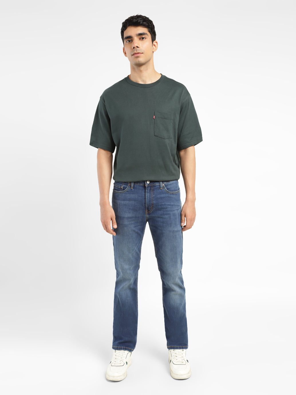 Men's 511 Blue Slim Fit Mid Rise Jeans - 46b348cc-08d5-4cc1-80ac-9c19534e285d View