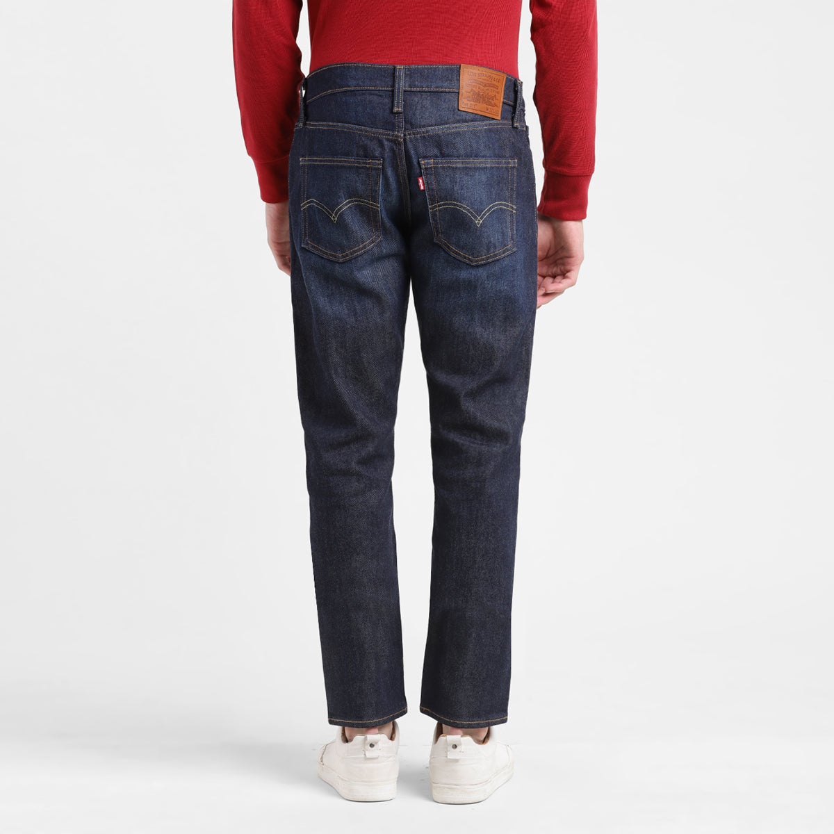 Men's 511 Blue Slim Fit Mid Rise Jeans - Back View