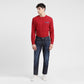 Men's 511 Blue Slim Fit Mid Rise Jeans - ModelFront View