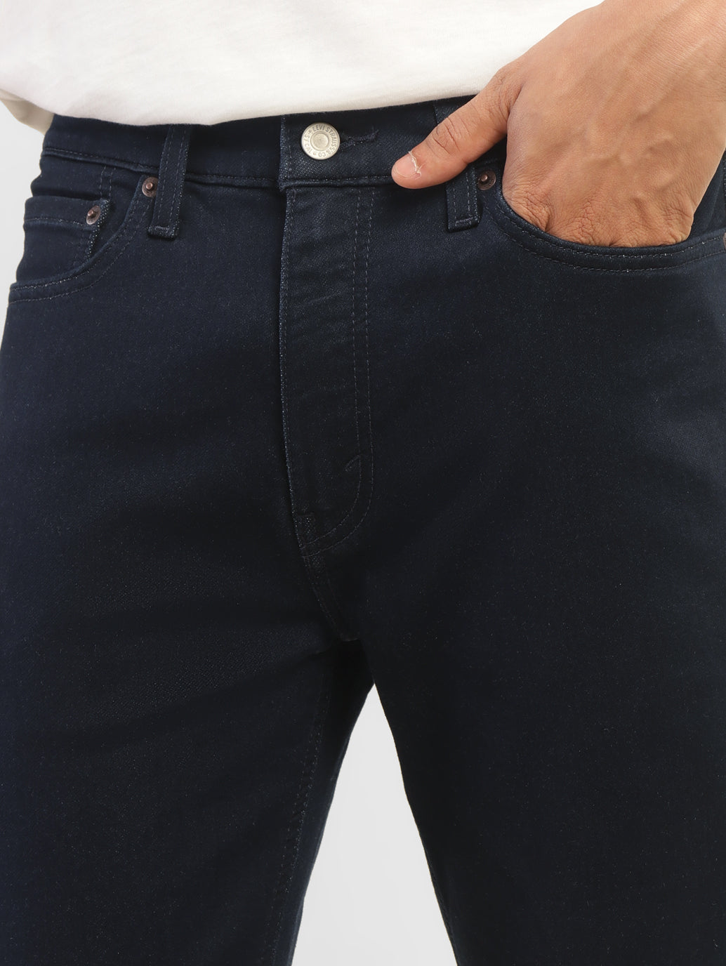 Men's 511 Blue Slim Fit Mid Rise Jeans - FrontDetails View
