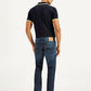 Men's 511 Navy Blue Slim Fit Mid Rise Jeans - Back View