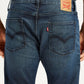 Men's 511 Navy Blue Slim Fit Mid Rise Jeans - Detail View