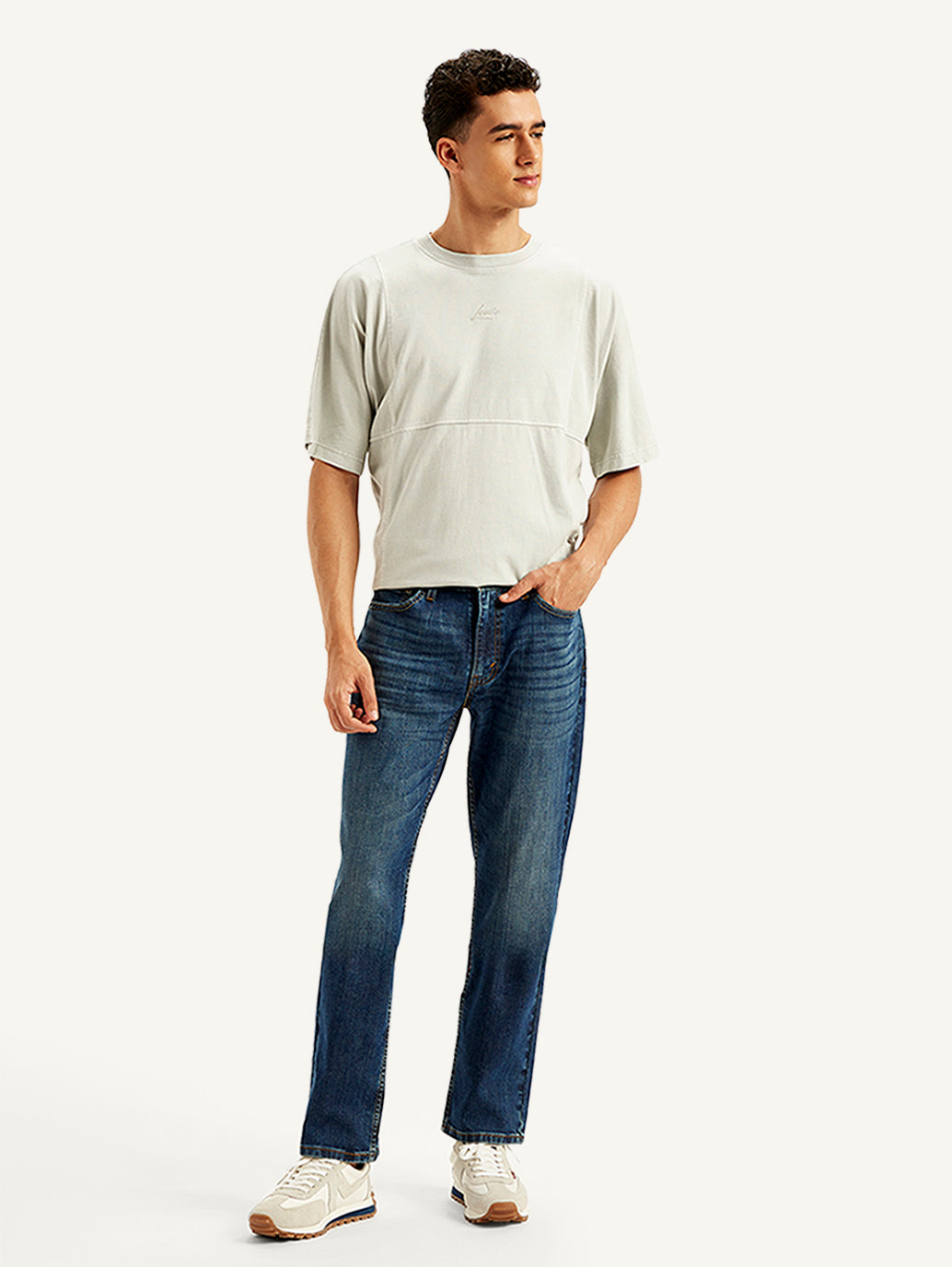 Men's 511 Blue Slim Fit Mid Rise Jeans - Front View