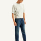 Men's 511 Blue Slim Fit Mid Rise Jeans - Side View