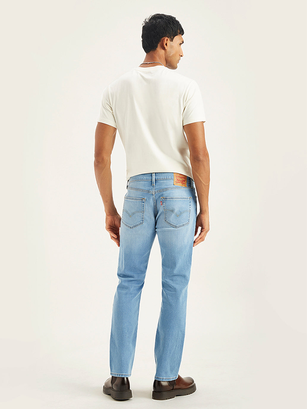 Men's 511 Light Blue Slim Fit Mid Rise Jeans - Back View