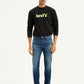 Men's 511 Navy Blue Slim Fit Mid Rise Jeans - Front View