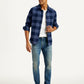 Men's 511 Blue Slim Fit Mid Rise Jeans - Styleshot View
